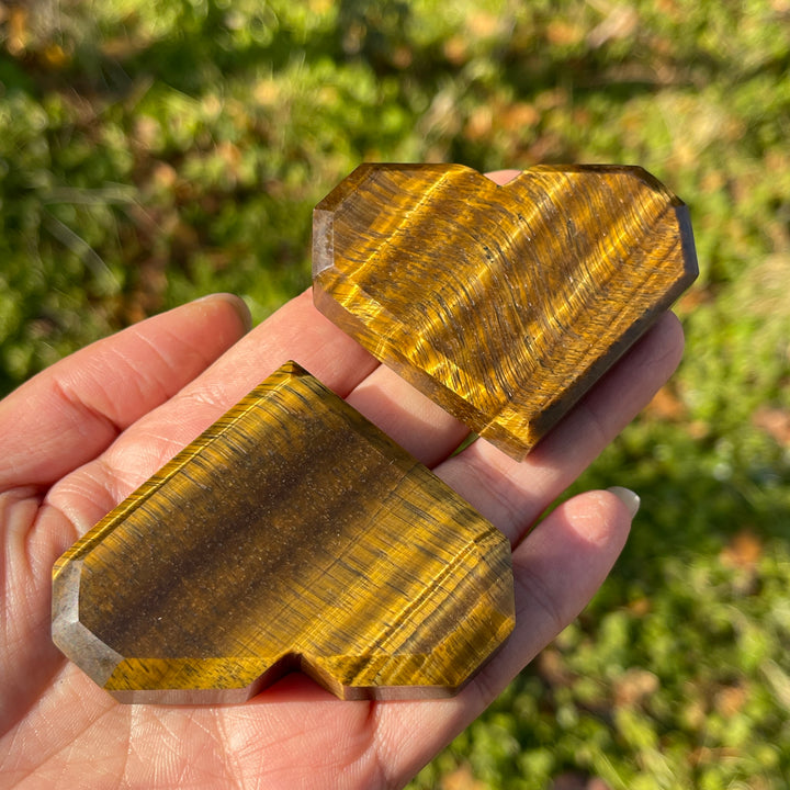 Natural Crystal Tiger Eye Heart