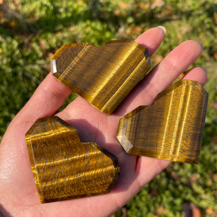 Natural Crystal Tiger Eye Heart