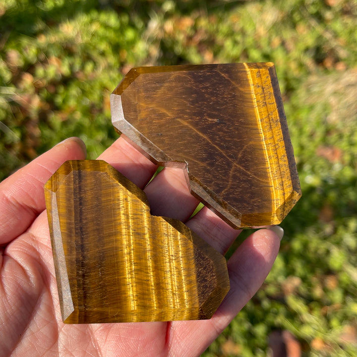 Natural Crystal Tiger Eye Heart
