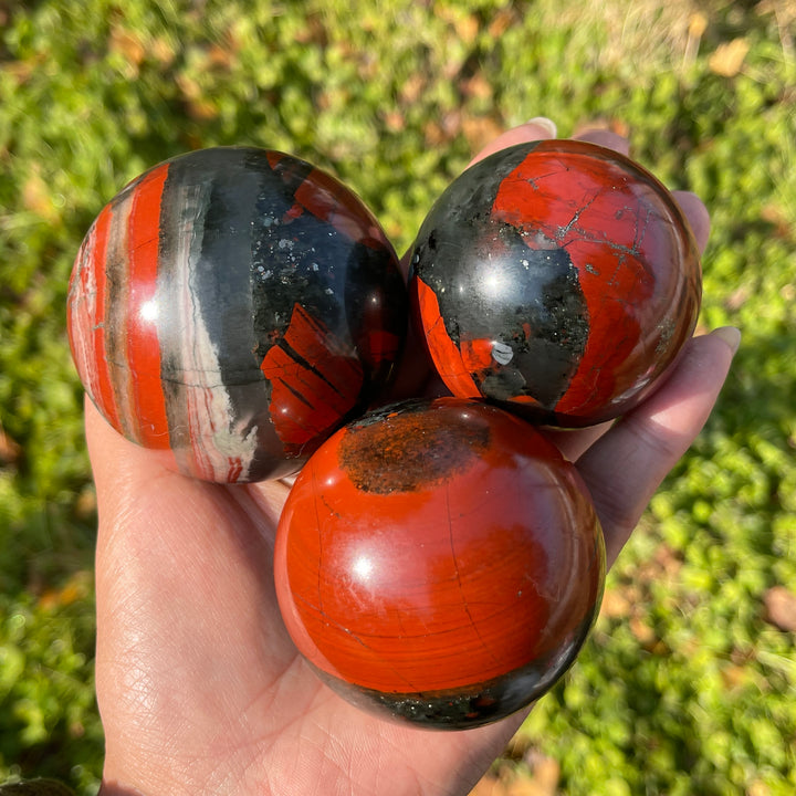 Natural Crystal African Bloodstone Sphere