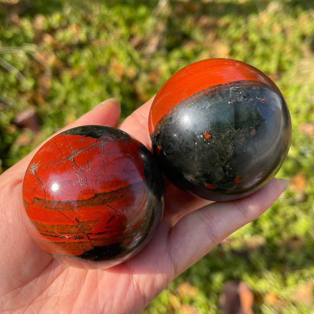 Natural Crystal African Bloodstone Sphere