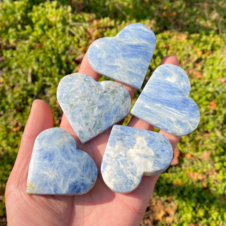 Natural Crystal Blue Kyanite Heart