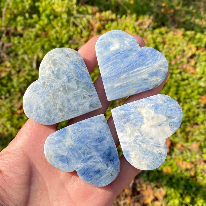 Natural Crystal Blue Kyanite Heart