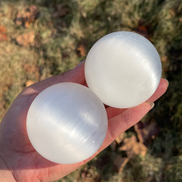 Natural Crystal Selenite Sphere