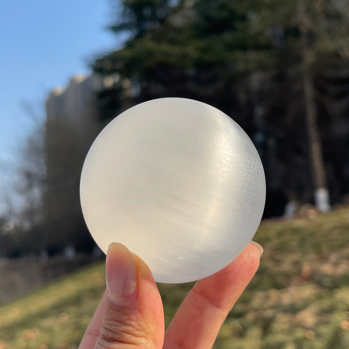 Natural Crystal Selenite Sphere