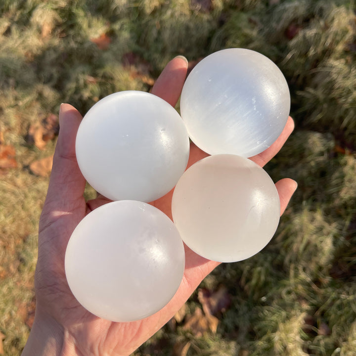 Natural Crystal Selenite Sphere