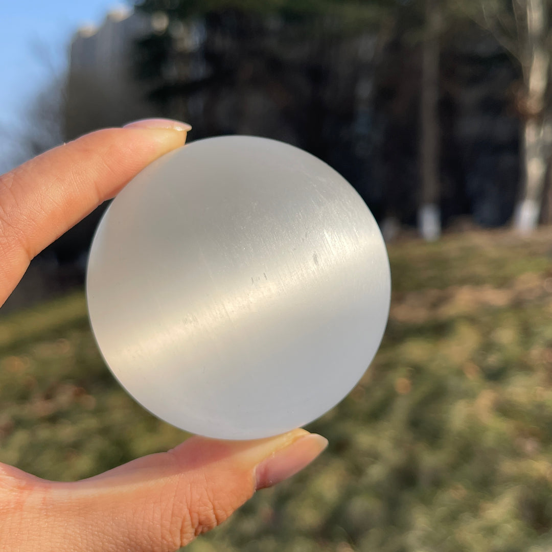 Natural Crystal Selenite Sphere