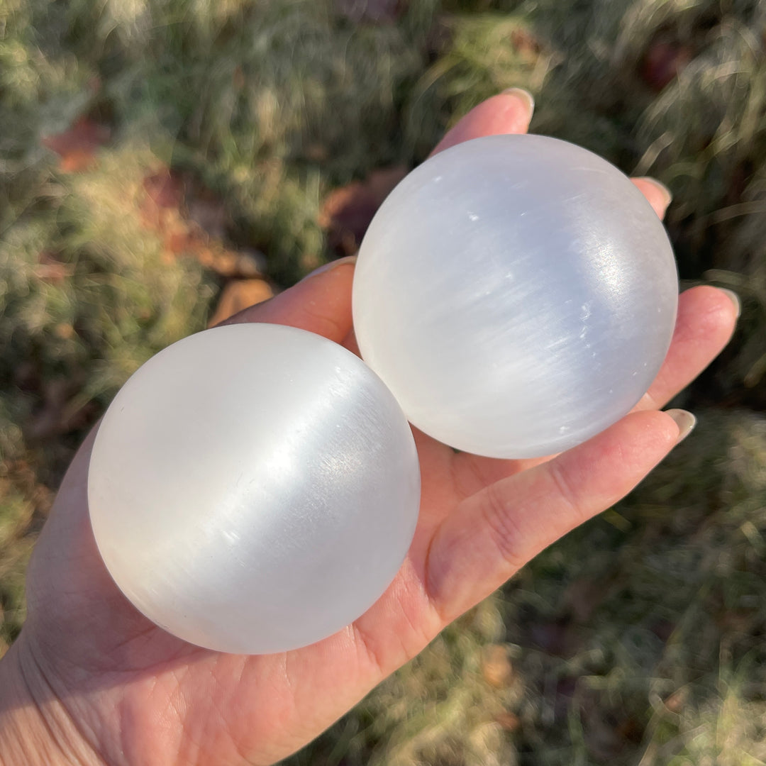 Natural Crystal Selenite Sphere