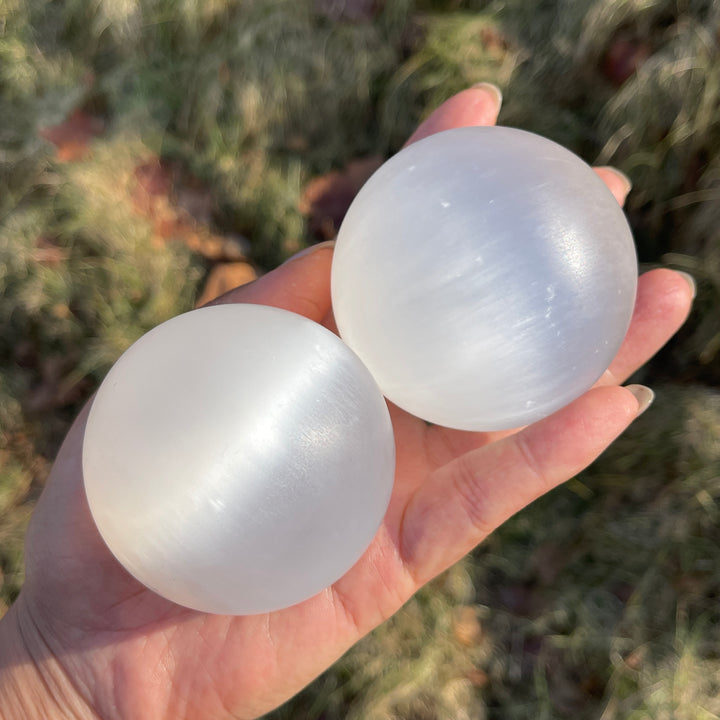 Natural Crystal Selenite Sphere
