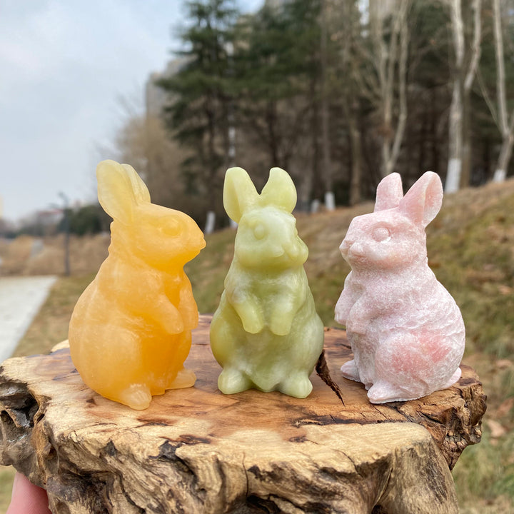 Natural Crystal Carving Cute Rabbit