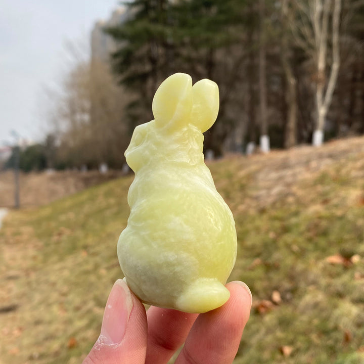 Natural Crystal Carving Cute Rabbit
