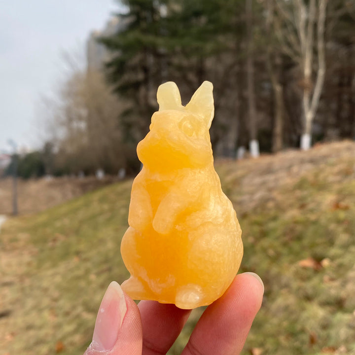 Natural Crystal Carving Cute Rabbit
