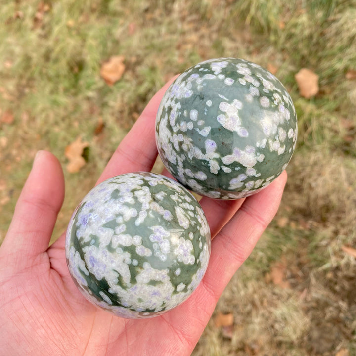 Natural Crystal Light-color Atlantisite Sphere