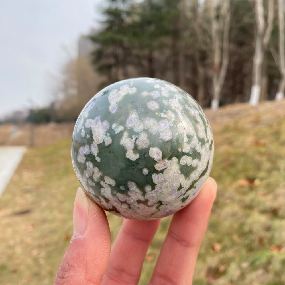 Natural Crystal Light-color Atlantisite Sphere