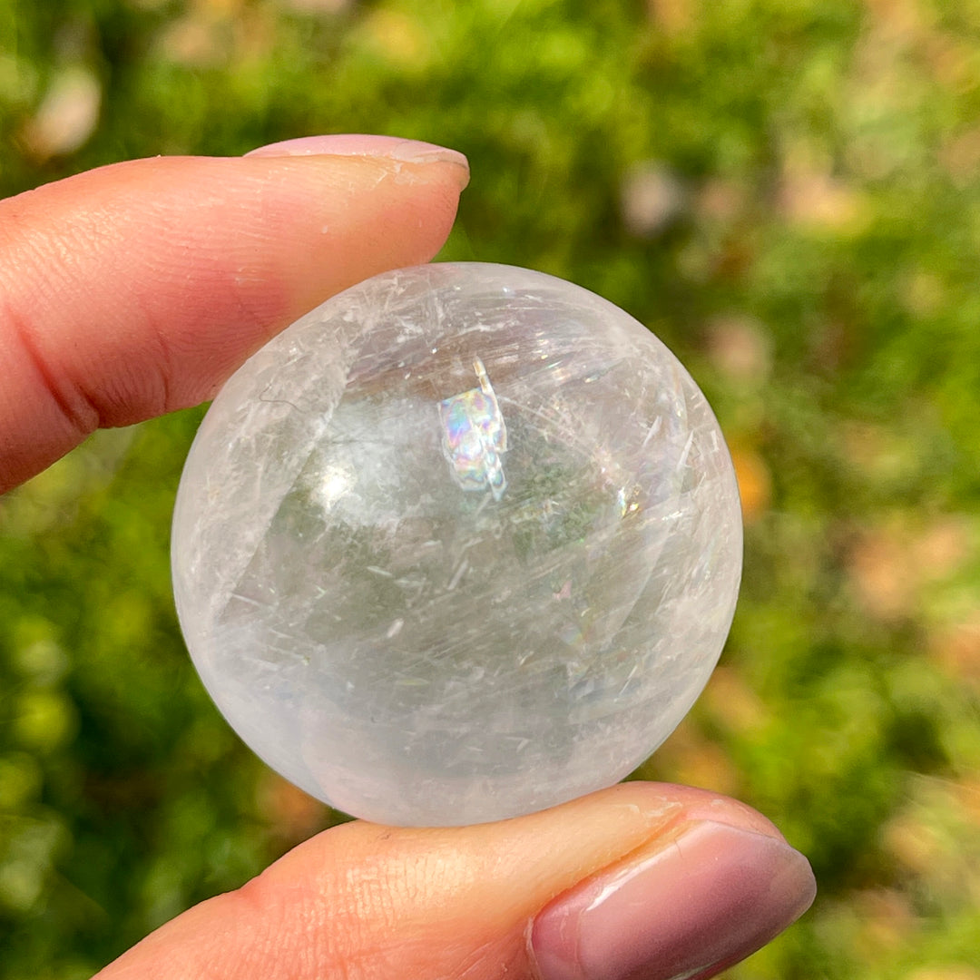 Natural Crystal Optical Calcite Sphere