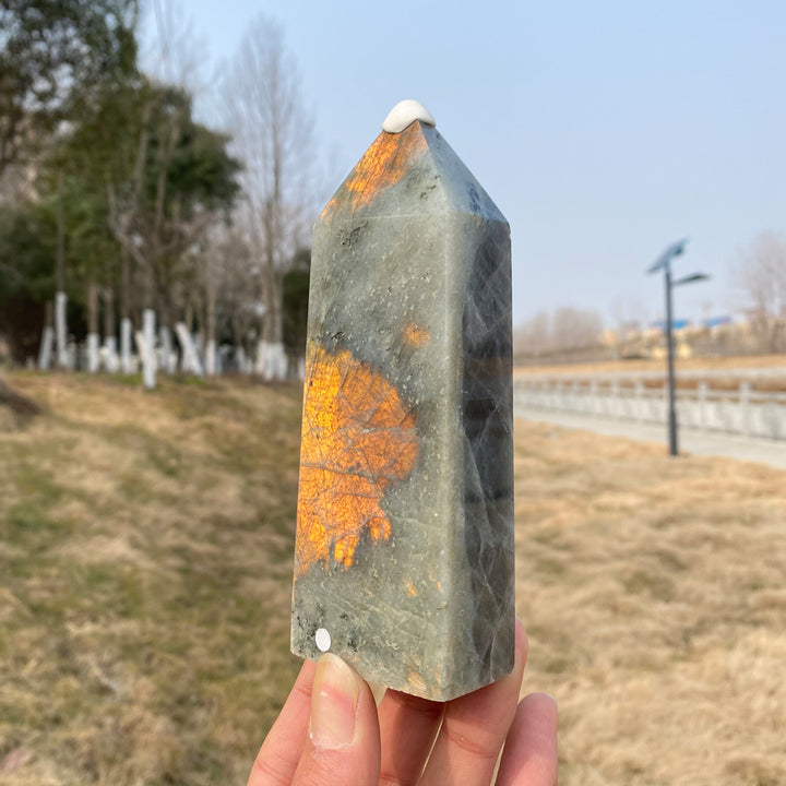 Unique, Natural Labradorite Point