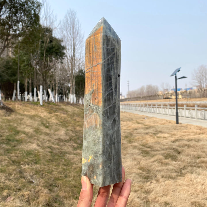 Unique, Natural Labradorite Point