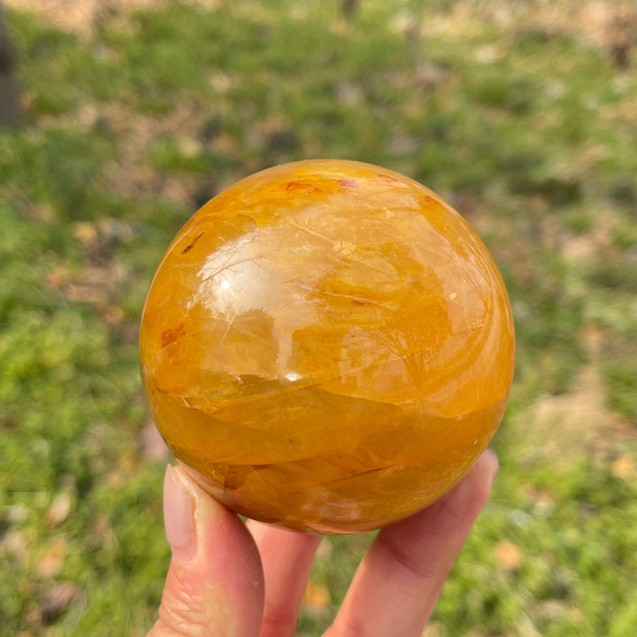 Unique,Natural Golden Healer Sphere