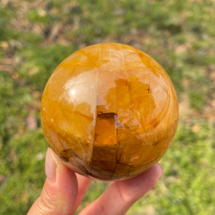 Unique,Natural Golden Healer Sphere