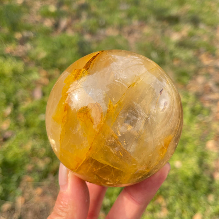 Unique,Natural Golden Healer Sphere