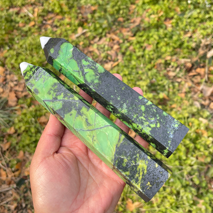 Natural Crystal Large Serpentine Point