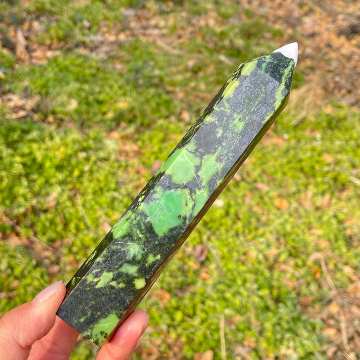 Natural Crystal Large Serpentine Point