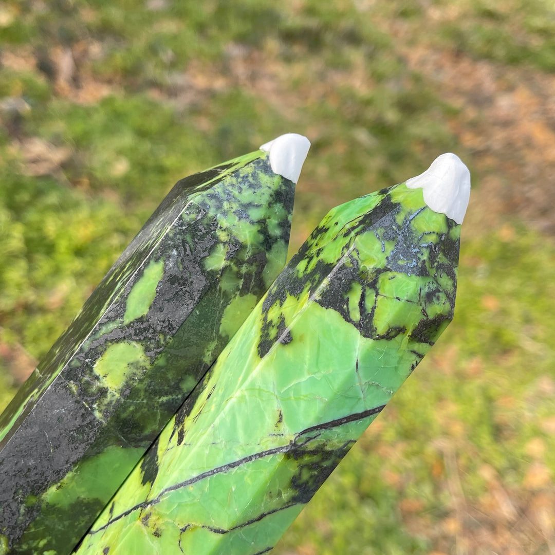 Natural Crystal Large Serpentine Point