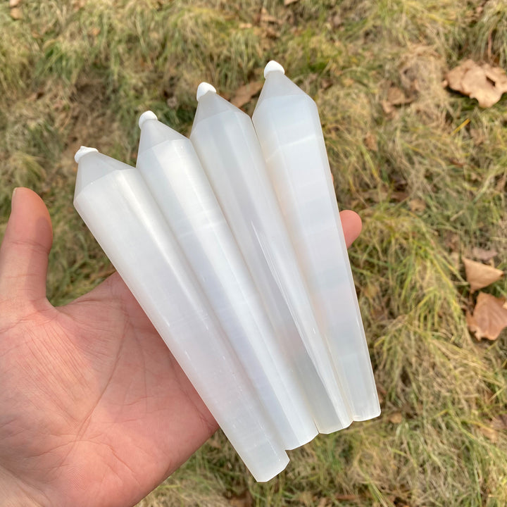 Natural Crystal Selenite Wand