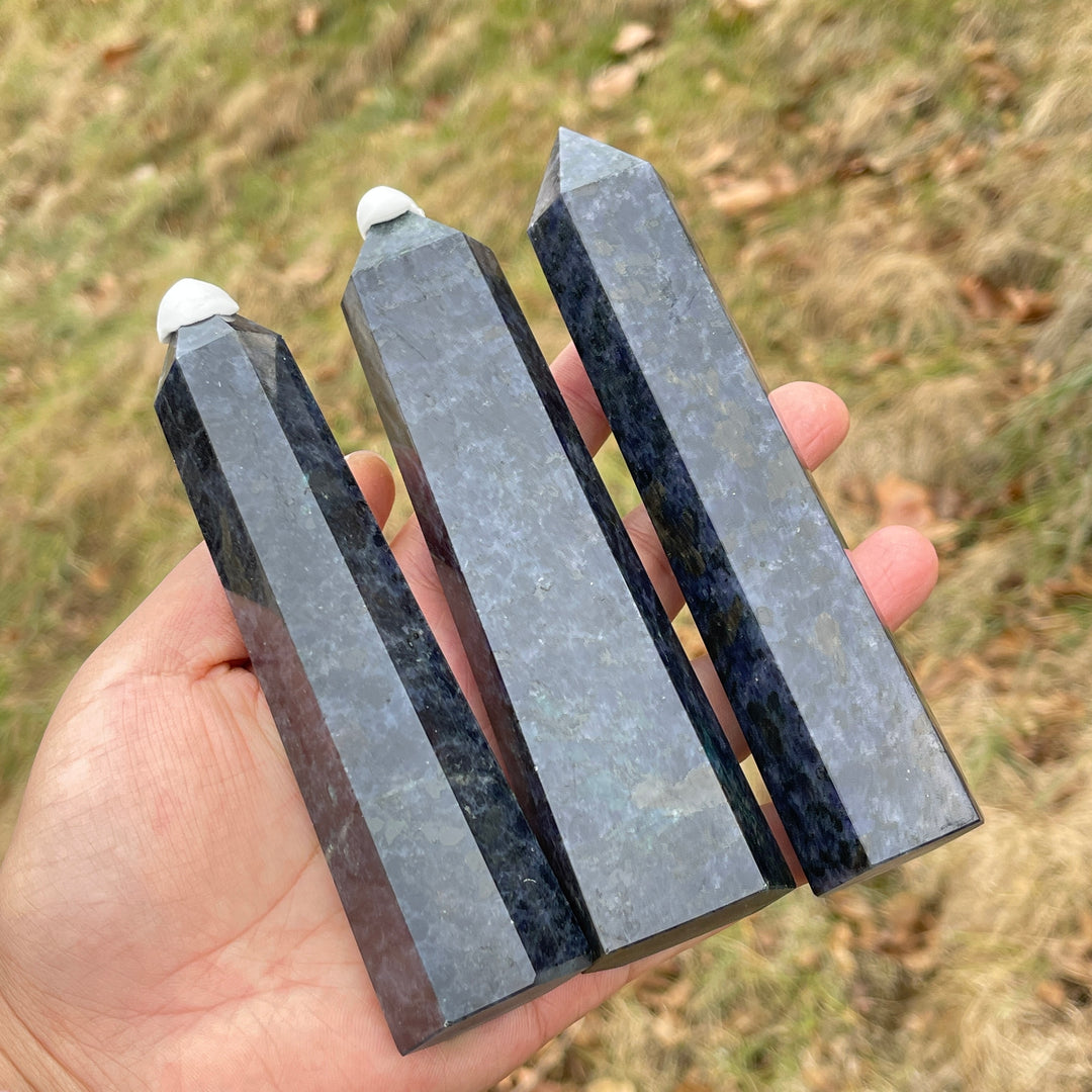 Natural Crystal Bi-Color Iolite Point