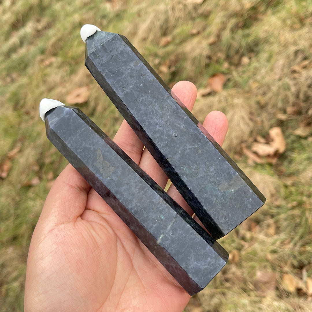 Natural Crystal Bi-Color Iolite Point