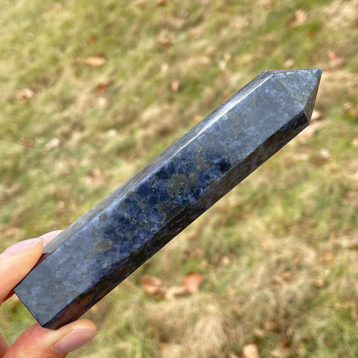 Natural Crystal Bi-Color Iolite Point