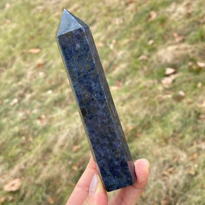 Natural Crystal Bi-Color Iolite Point