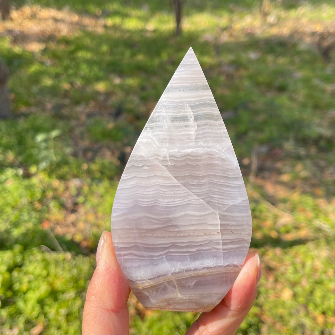 Natural Crystal Fluorite Teardrop