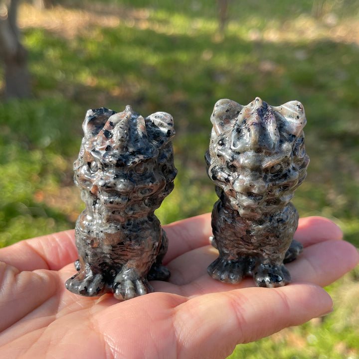 Natural Crystal Carving Yooperlite Qilin