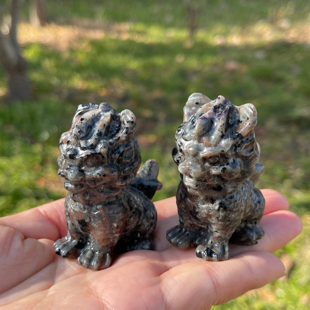 Natural Crystal Carving Yooperlite Qilin