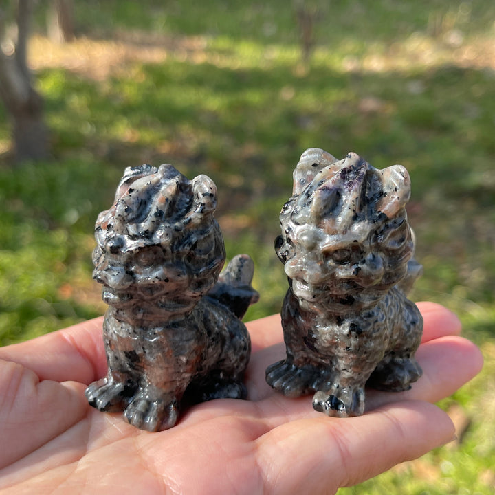 Natural Crystal Carving Yooperlite Qilin