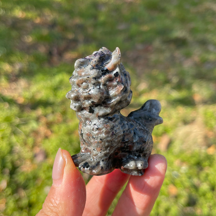 Natural Crystal Carving Yooperlite Qilin