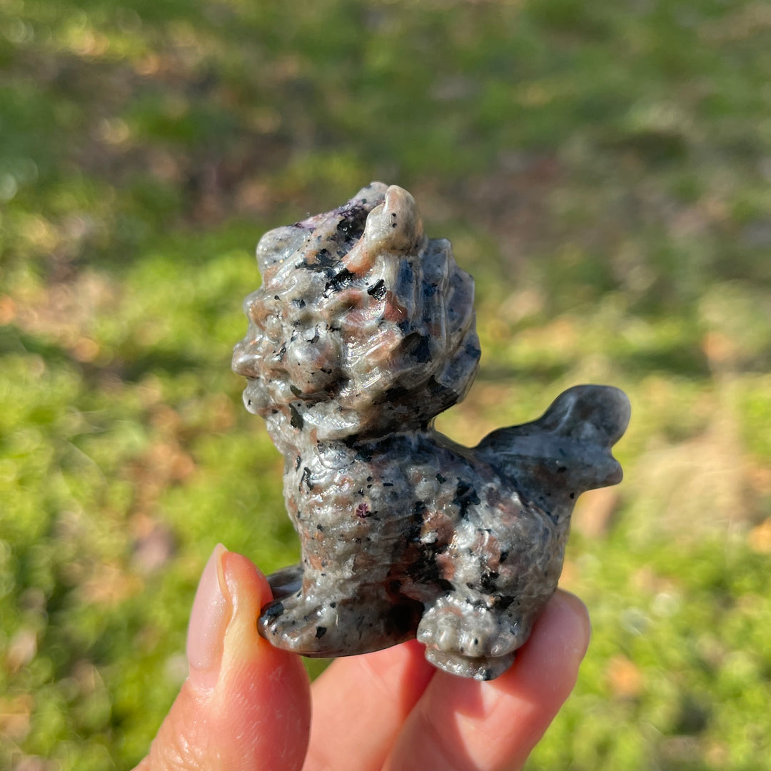 Natural Crystal Carving Yooperlite Qilin