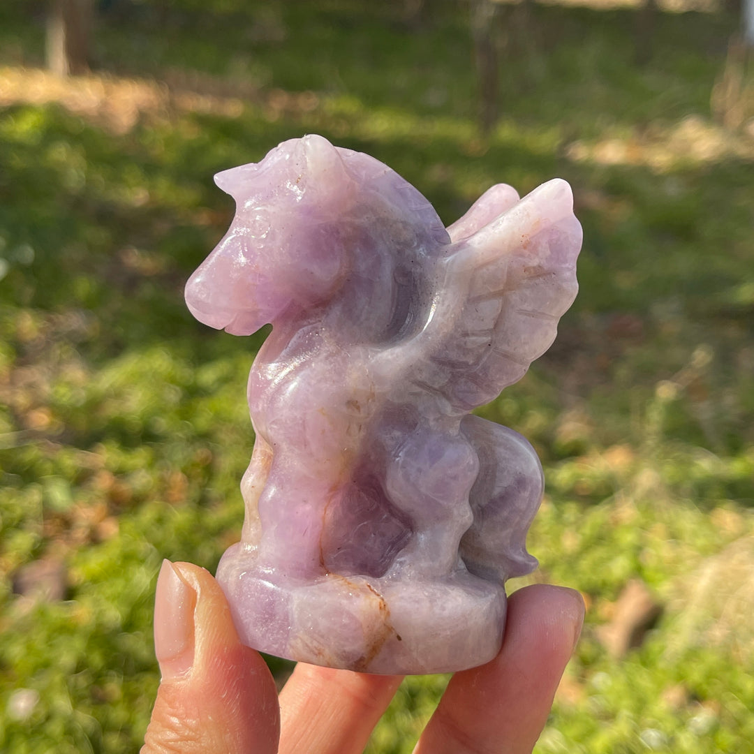 Natural Crystal Carving Pegasus