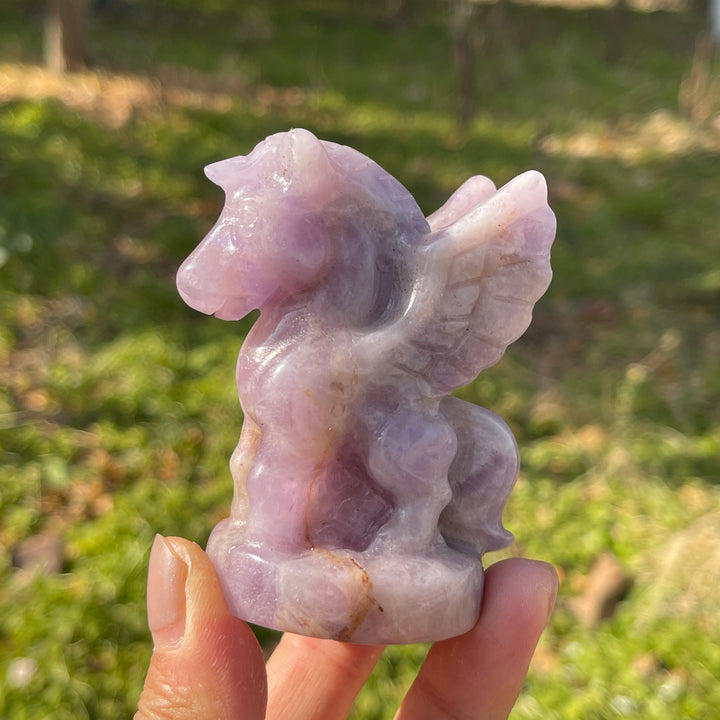 Natural Crystal Carving Pegasus