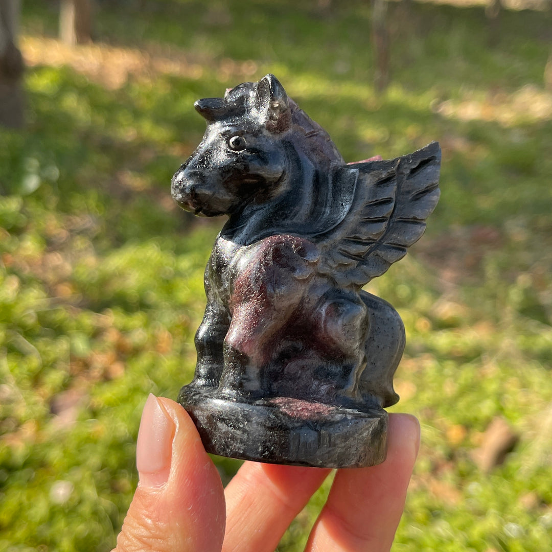 Natural Crystal Carving Pegasus