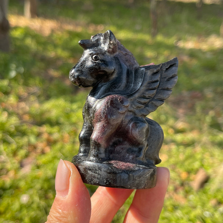 Natural Crystal Carving Pegasus