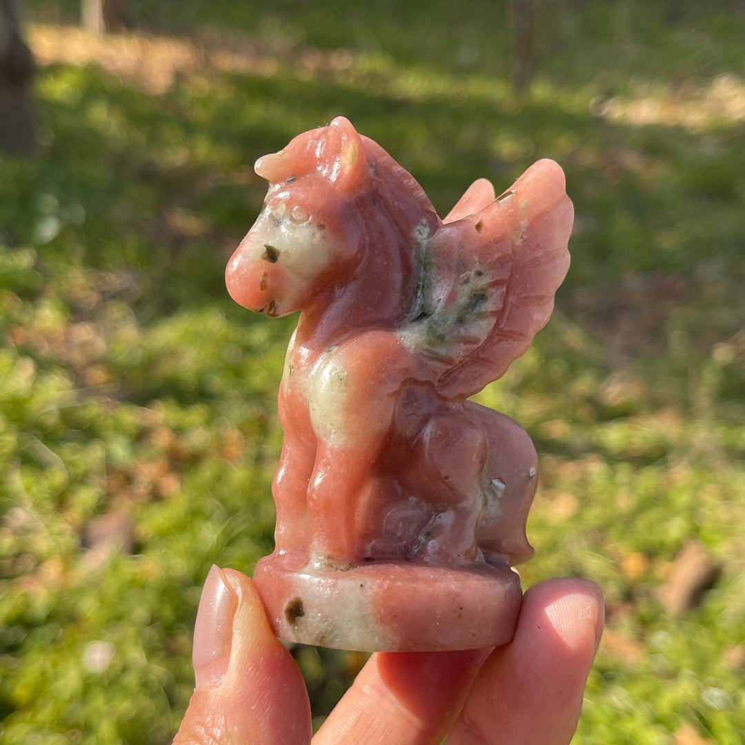 Natural Crystal Carving Pegasus