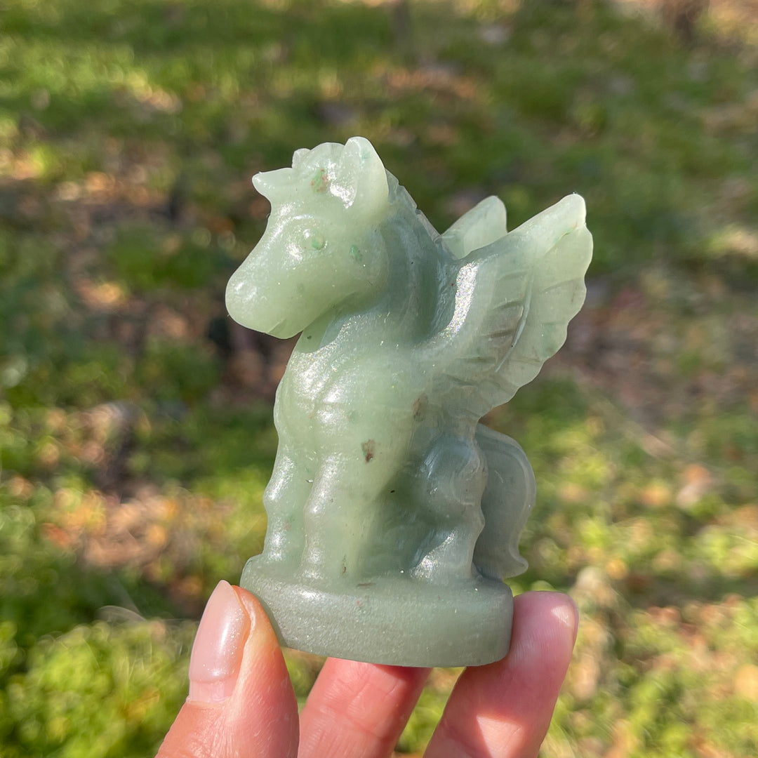Natural Crystal Carving Pegasus
