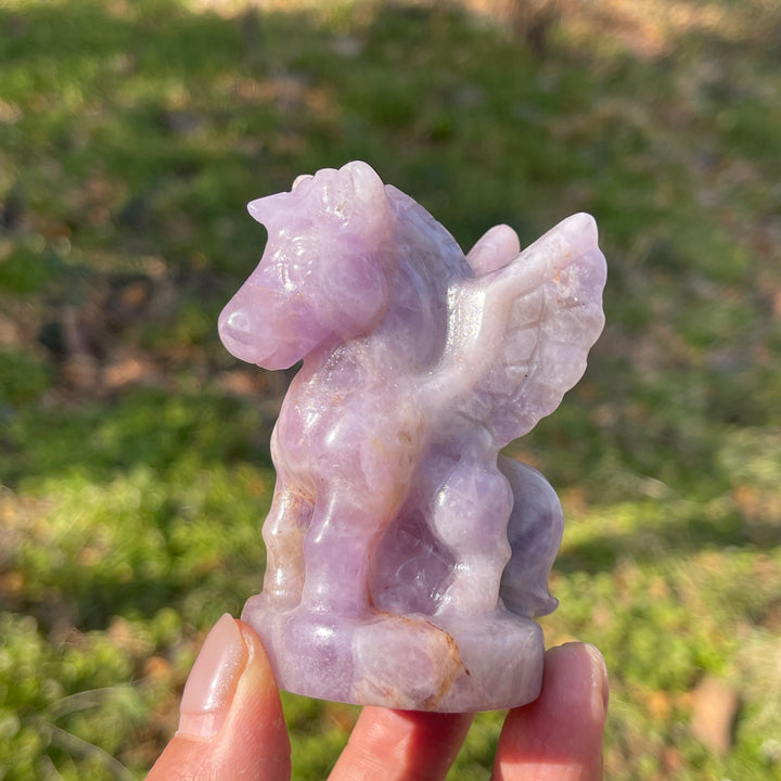 Natural Crystal Carving Pegasus