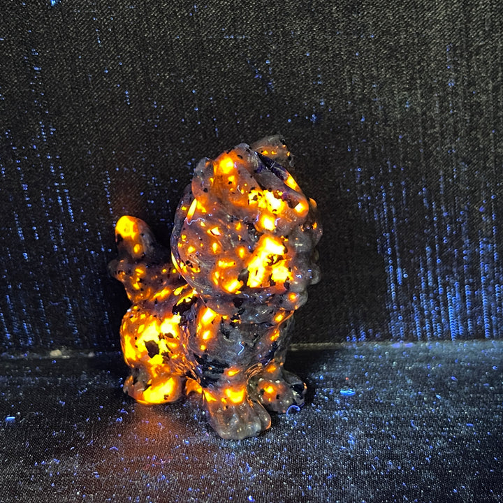 Natural Crystal Carving Yooperlite Qilin