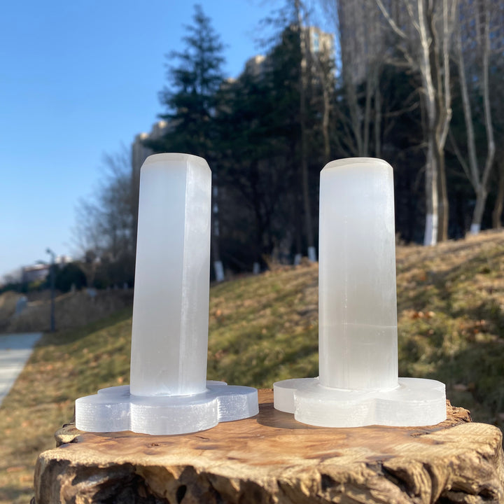 Natural Crystal Selenite Bracelet Stand
