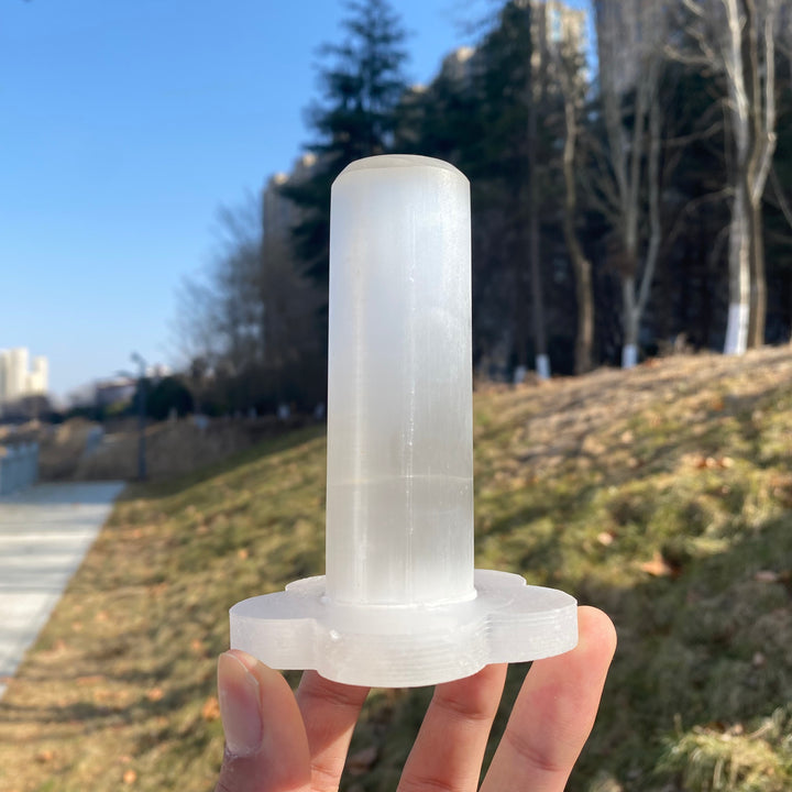 Natural Crystal Selenite Bracelet Stand