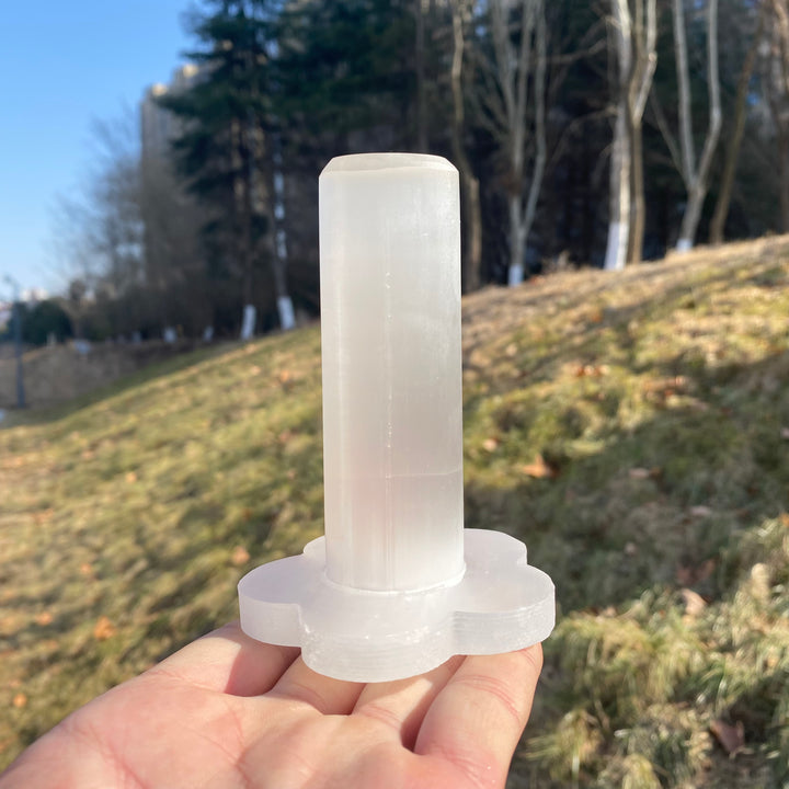 Natural Crystal Selenite Bracelet Stand