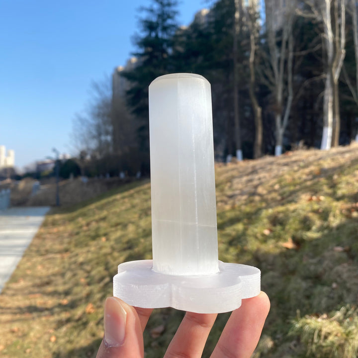 Natural Crystal Selenite Bracelet Stand